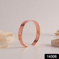 Elegant Rose Gold-plated Open Cuff Bracelet Kada (1 Pc)