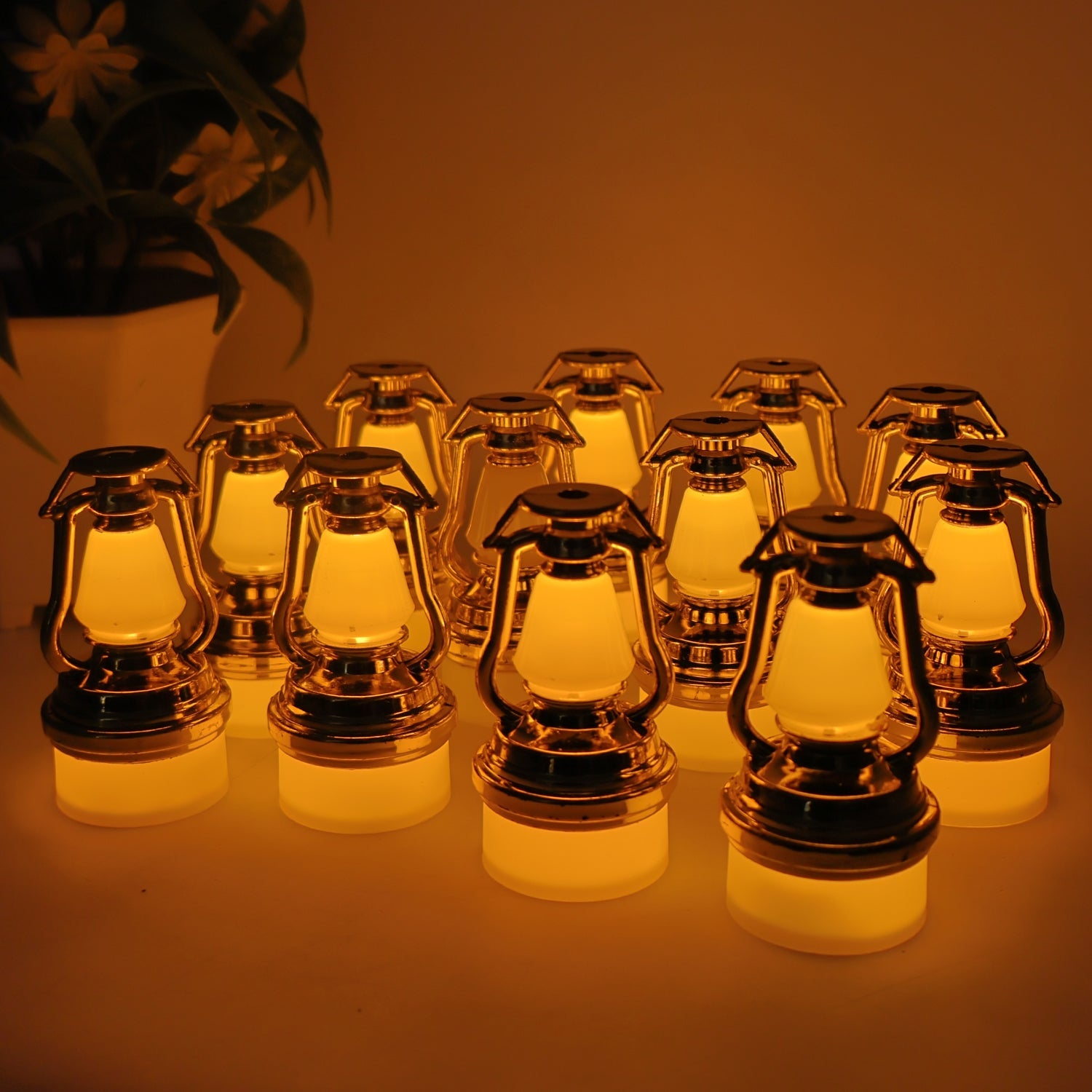 Decorative Vintage Lantern Style Flameless Led Candles (12 Pc)