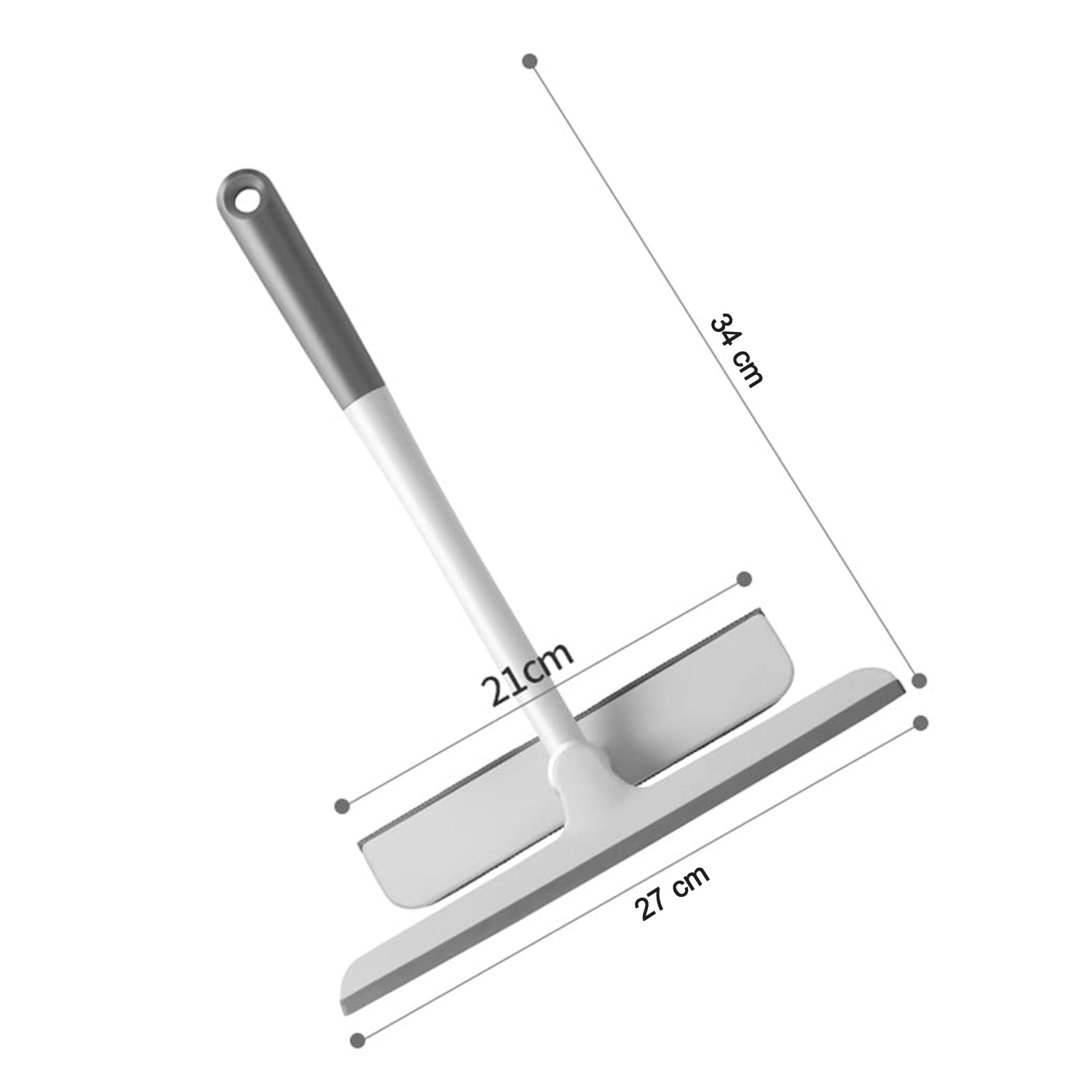 2-in-1 Window Glass Cleaning Wiper With Microfiber Pad