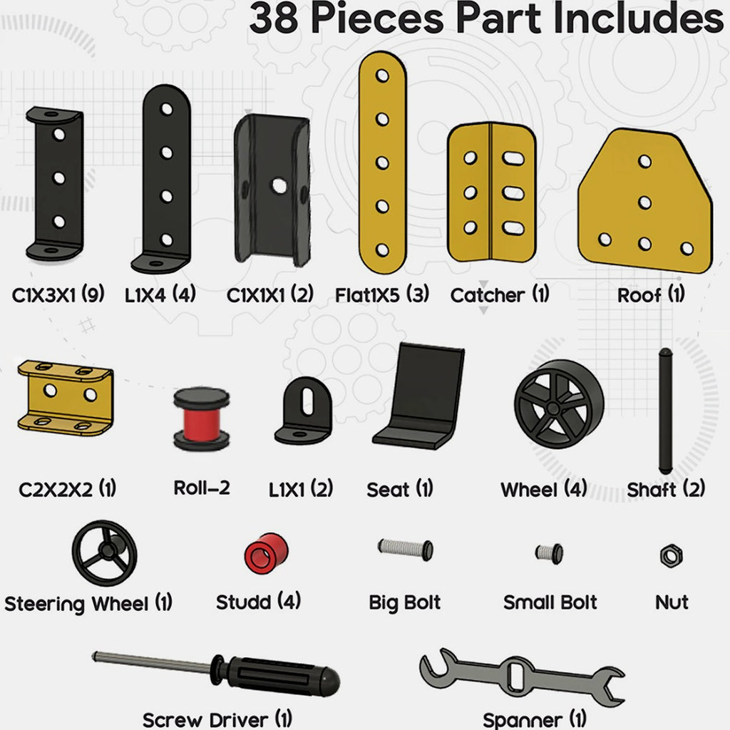 Aditi Stem Educational Mecha Racer Diy Construction Kit