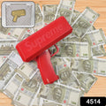 4514 Money Gun Shooter Cash Spray Gun Make It Rain Toy Gun Cash Cannon Money Gun Great Fun For Party Games Wedding Birthday